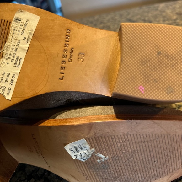 LIEBESKIND Berlin Leather Boots- Size 8 US - Picture 5 of 7